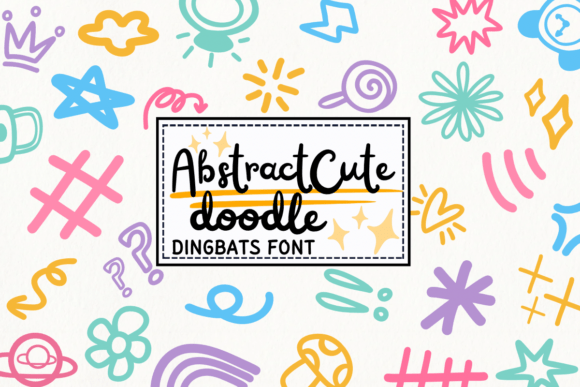 Abstract Cute Doodle Font