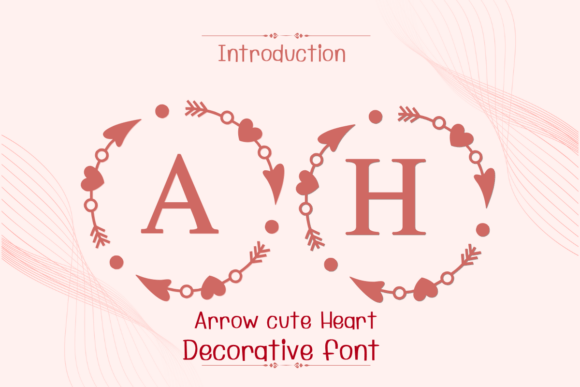 Arrow Cute Heart Font