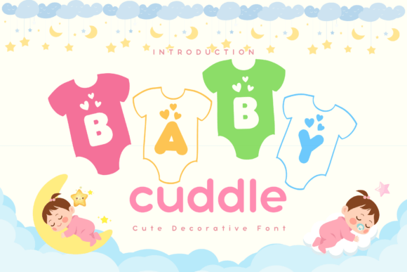 Baby Cuddle Font: Adorable Decorative Type