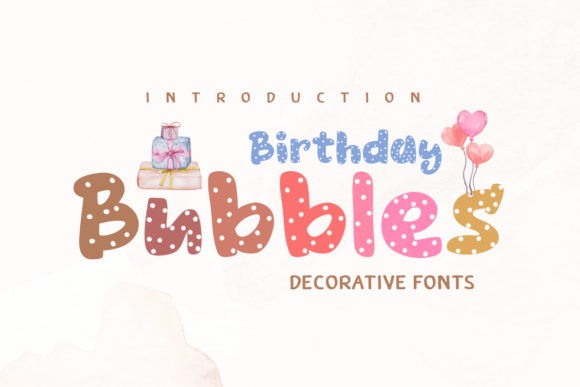 Birthday Bubbles Font