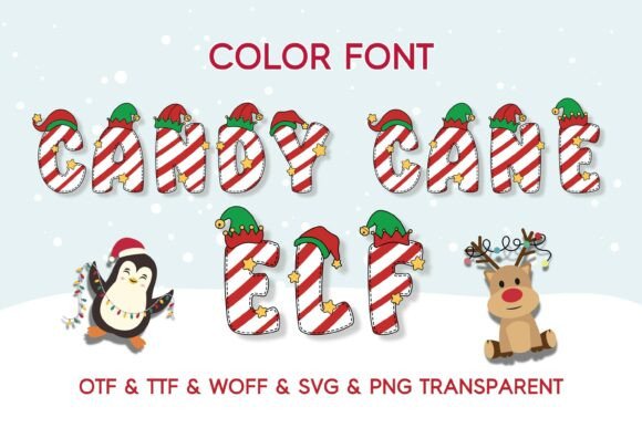 Candy Cane Elf Font