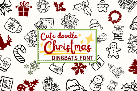 Cute Doodle Christmas Font