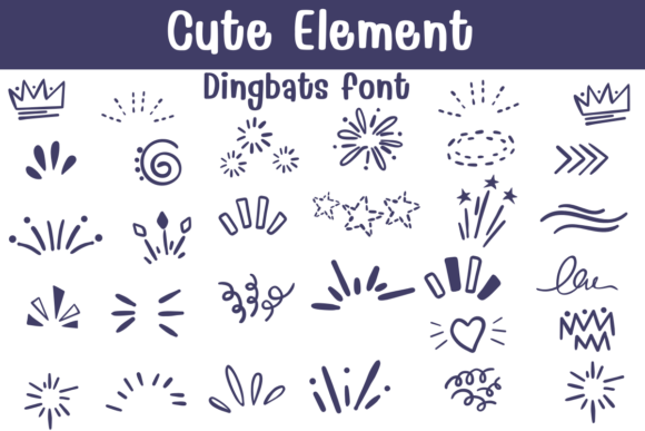Cute Element Font for Creative Projects