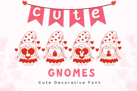 Cute Love Gnomes Font