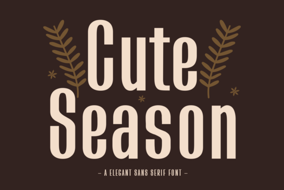 Cute Season: A Sweet, Stylish Sans Serif