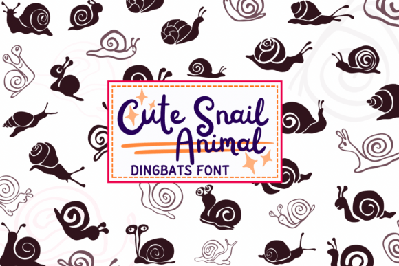 Cute Snail Animal Font for Creative Campaigns