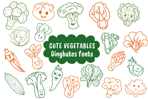 Cute Vegetables Font Review