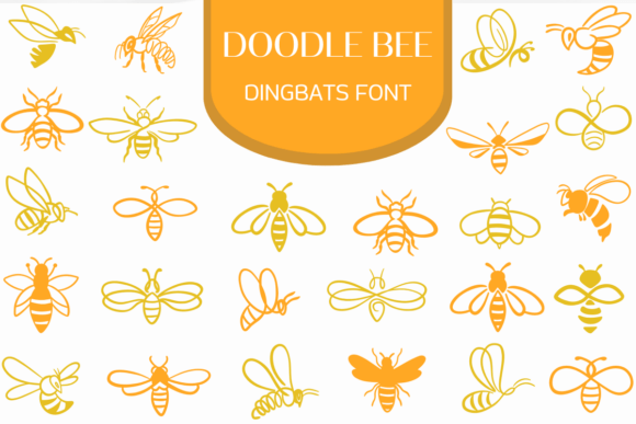 Doodle Bee Font for Web Design