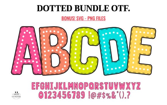 Dotted Back to School Font