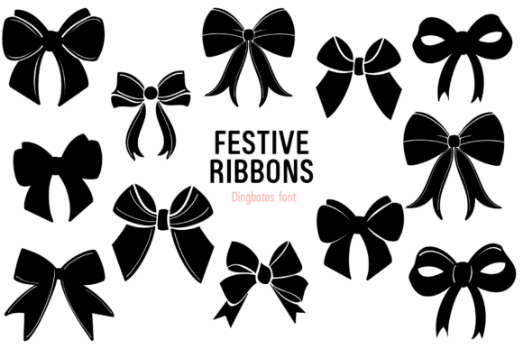 Festive Ribbons Font for Creative Marketing