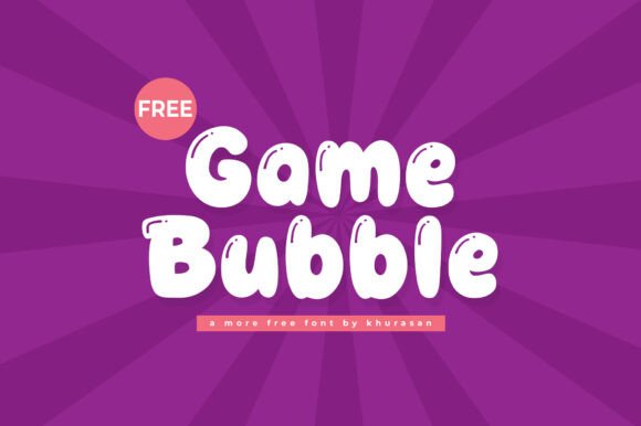 Game Bubble Font for Web Design