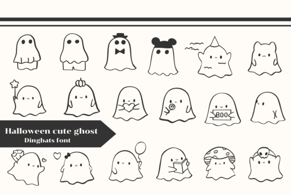 Halloween Cute Ghost Font