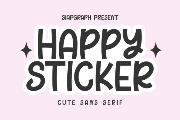 Happy Sticker: A Fun Font for Business Branding