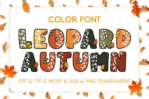 Leopard Autumn Font: Playful Typography for Makers