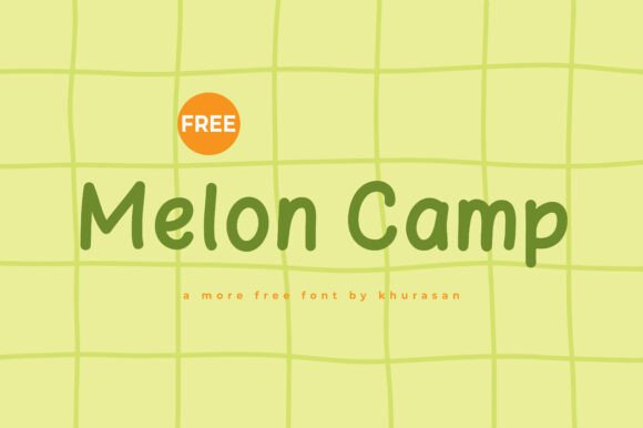 Melon Camp: A Sweet Typeface for Creative Projects