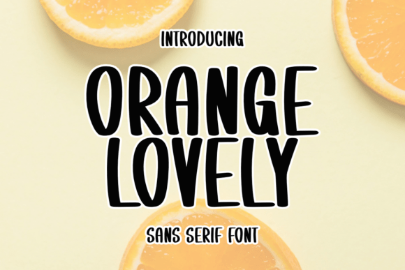 Orange Lovely Font for Creative Projects
