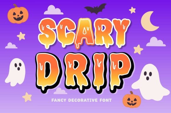 Scary Drip: A Spooky Display Font
