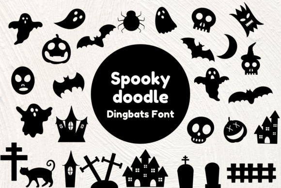 Spooky Doodle Font for Creative Projects