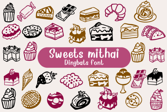 Sweets Mithai: A Sweet Typographic Treat